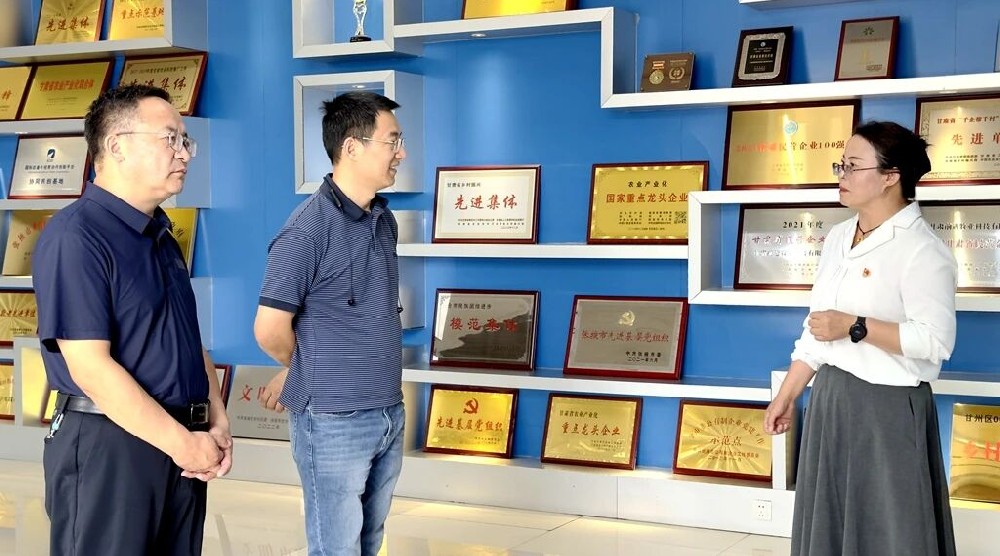 四川新望達(dá)供應(yīng)鏈管理有限公司常務(wù)副總經(jīng)理余保平到甘肅前進(jìn)集團(tuán)考察